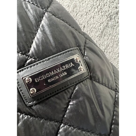 BCBGMAXAZRIA M Feather Free EC0-Friendly Fill Packable Black Puffer Jacket Coat - Picture 5 of 8